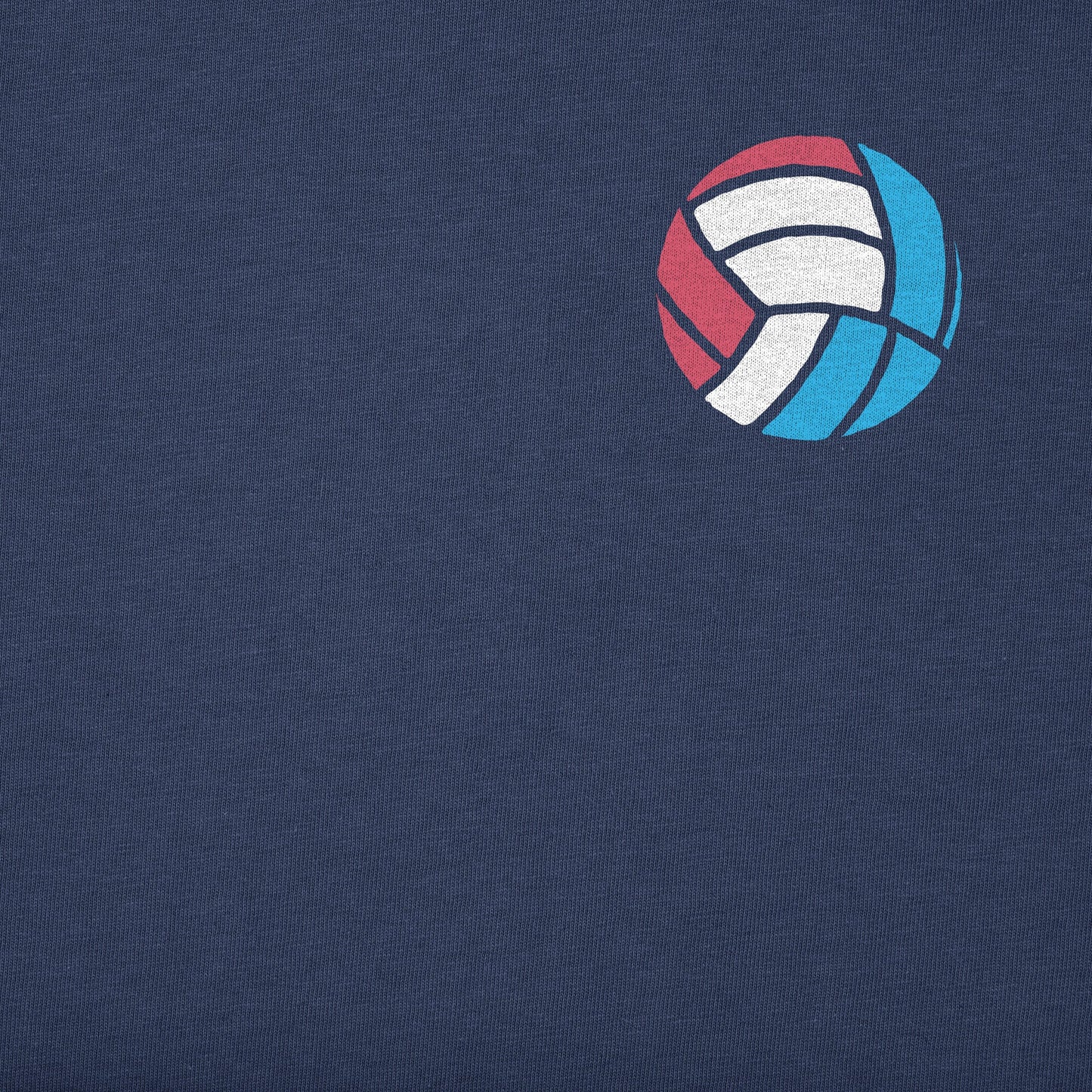 Men's Red White & Blue Volleyball Short Sleeve Tee