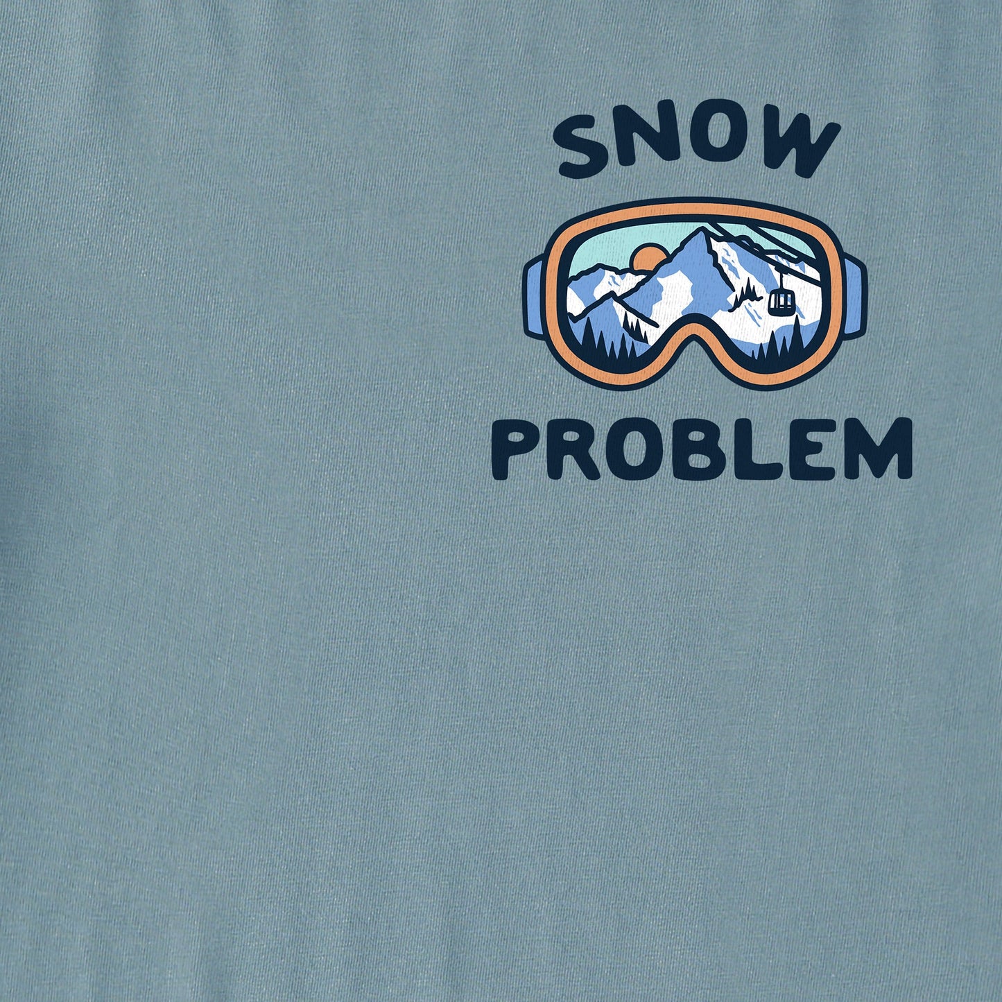 Men's Snow Problem Goggles Short Sleeve Crusher Tee