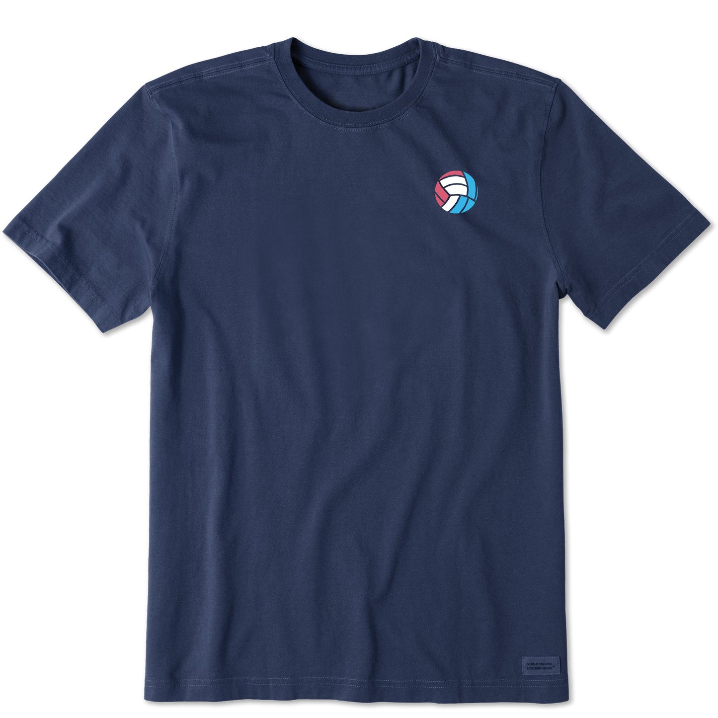 Men's Red White & Blue Volleyball Short Sleeve Tee