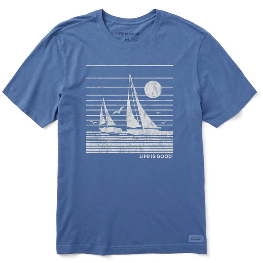 Men's Sailboat Stripes Short Sleeve Tee