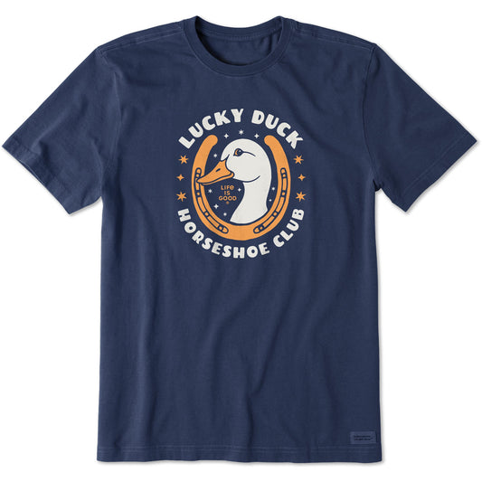 Men's Lucky Duck Horseshoe Club Short Sleeve Tee