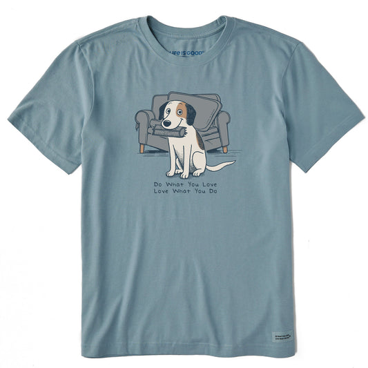 Men's Do What You Love Dog Short Sleeve Crusher Tee