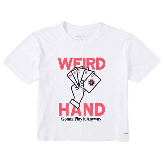 Women's Weird Hand Short Sleeve Crusher Boxy Tee