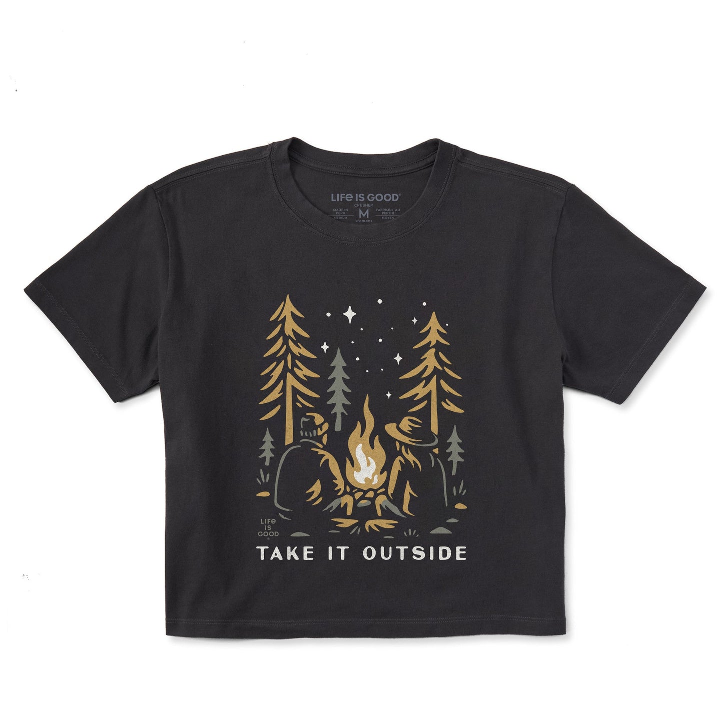 Women's Take it Outside Campfire Short Sleeve Crusher Boxy Tee