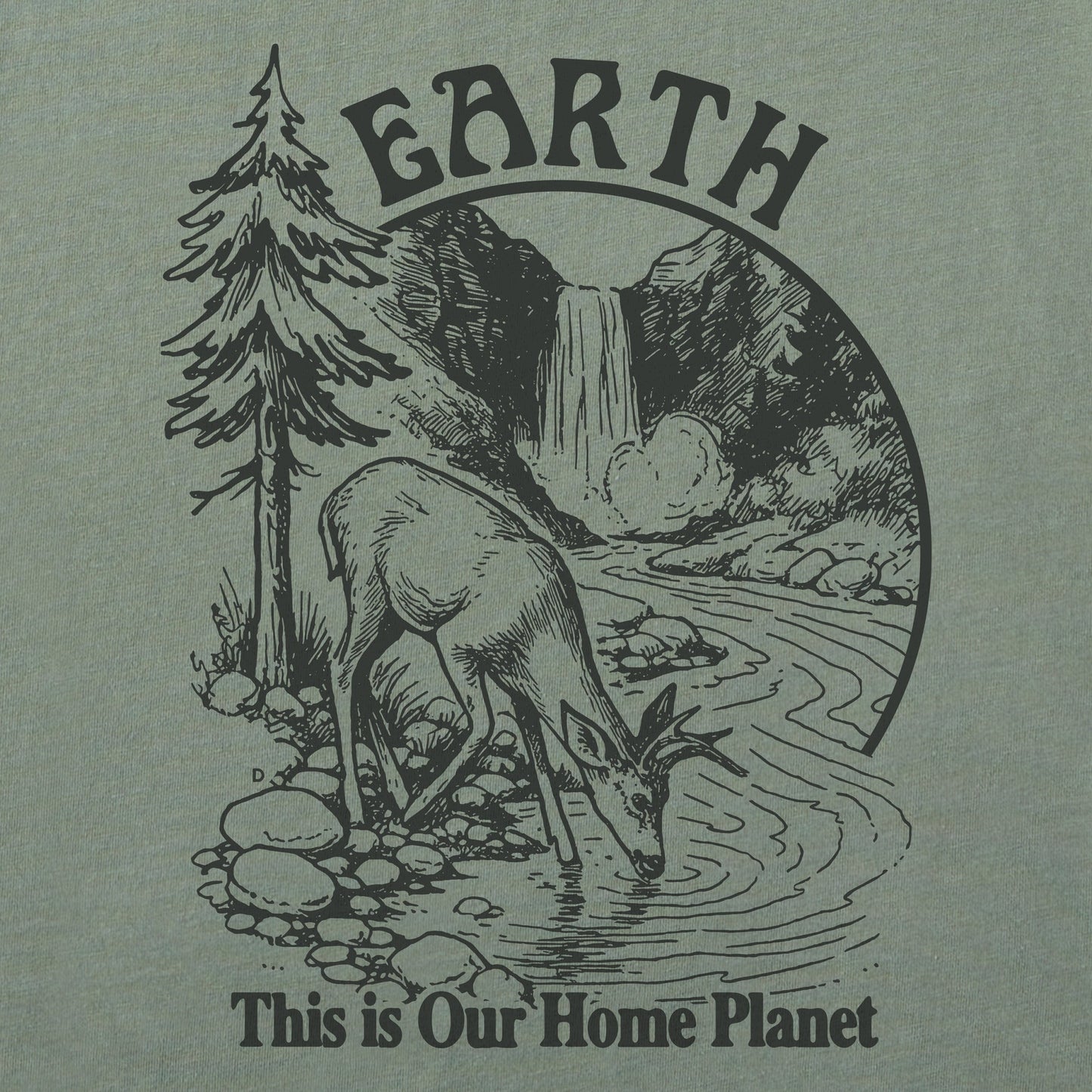 Women's Earth Home Planet Short Sleeve Crusher Tee