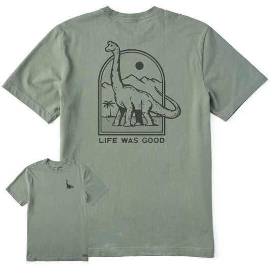 Men's Life Was Good Dinosaur Short Sleeve Tee