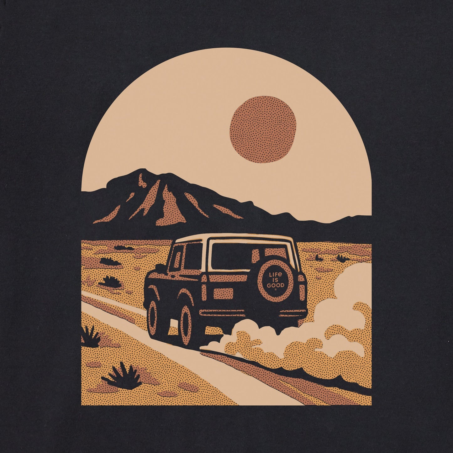 Men's Open Roads Sunset Short Sleeve Tee