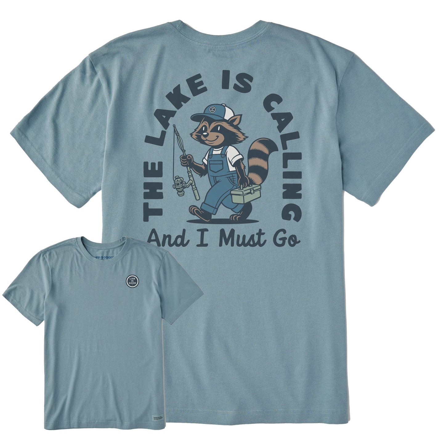 Men's The Lake is Calling Short Sleeve Crusher Tee