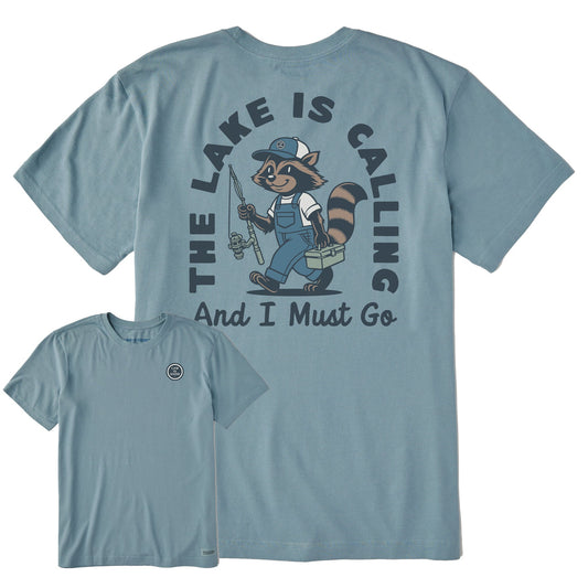 Men's The Lake is Calling Short Sleeve Crusher Tee