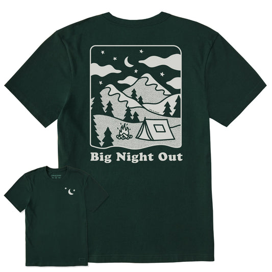 Men's Big Night Out Camping Short Sleeve Crusher Tee
