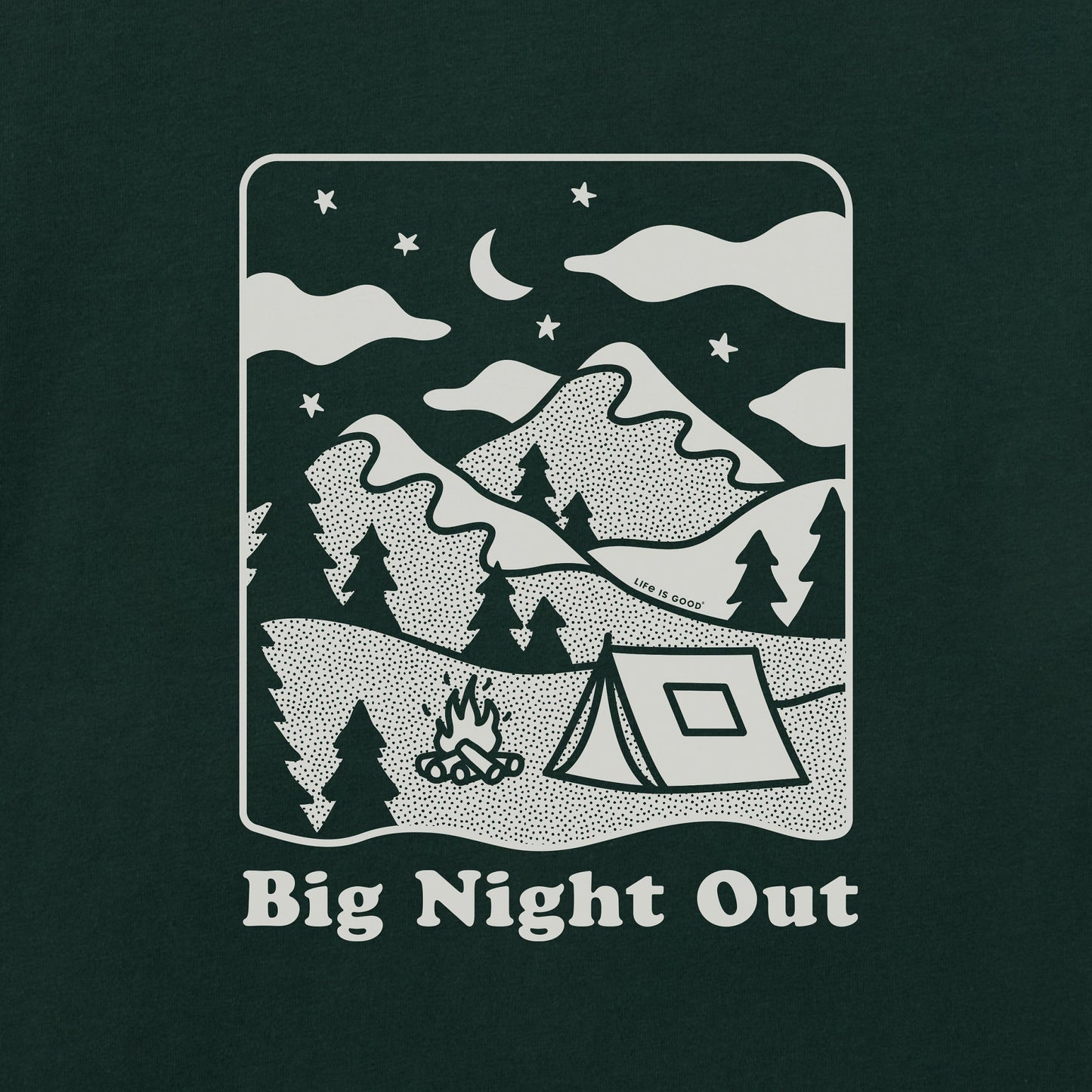 Men's Big Night Out Camping Short Sleeve Crusher Tee