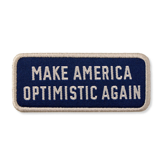 Adult Unisex Make America Optimistic Again Woven Patch