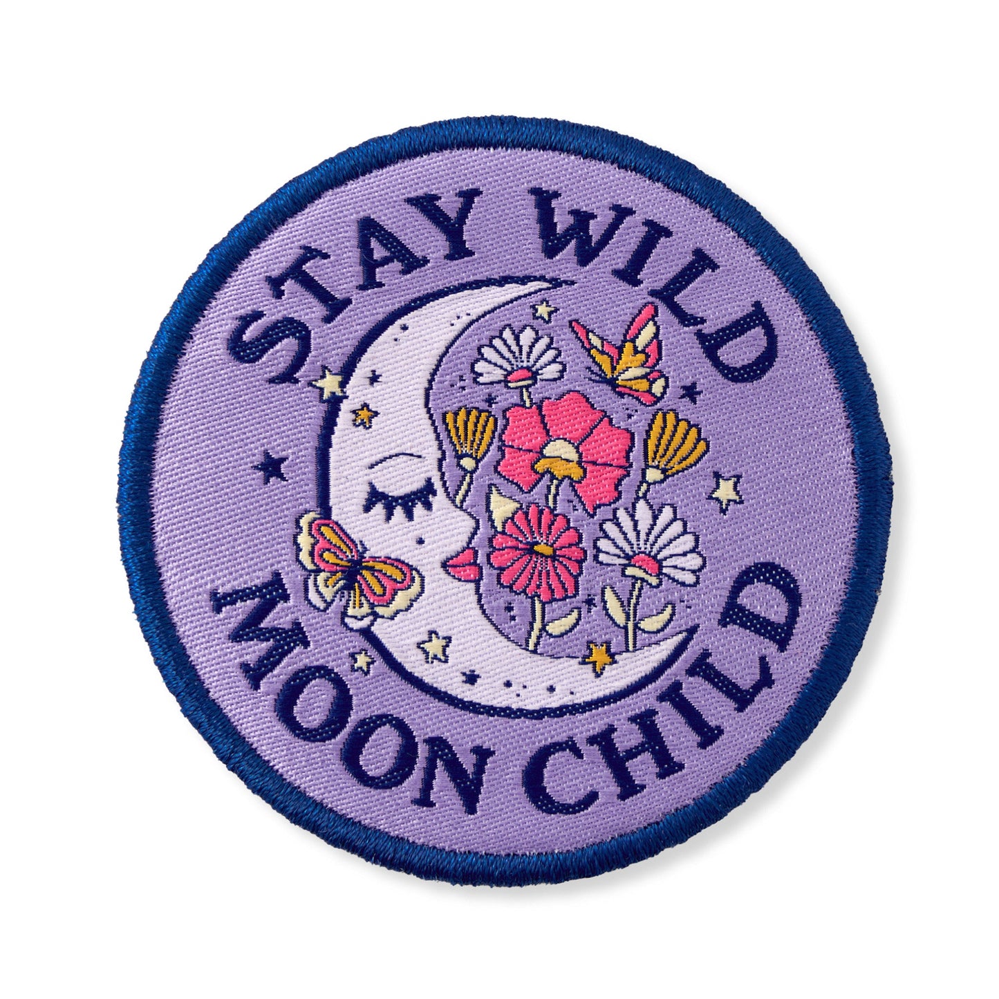 Adult Unisex Stay Wild Moon Child Woven Patch