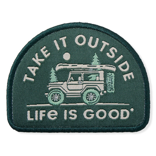 Adult Unisex Take it Outside Woven Patch