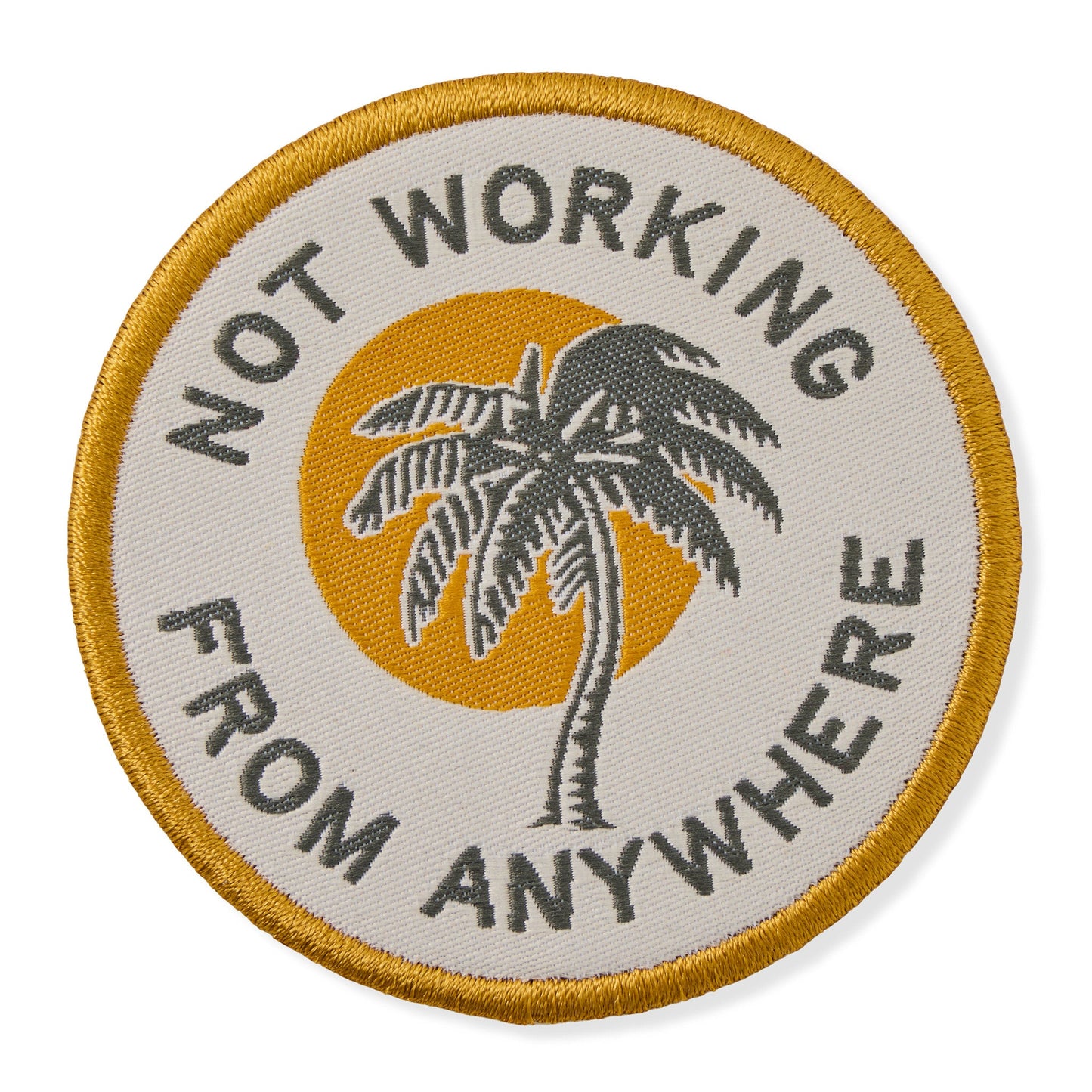 Adult Unisex Not Working Woven Patch