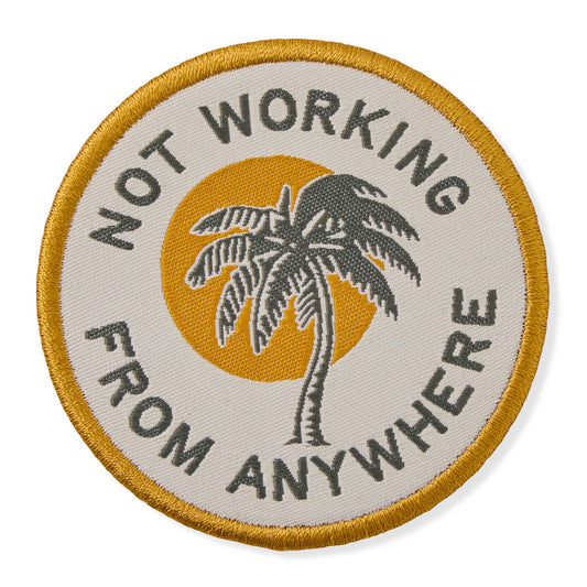 Adult Unisex Not Working Woven Patch