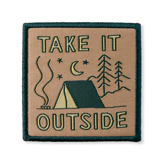 Adult Unisex Take it Outside Tent Woven Patch