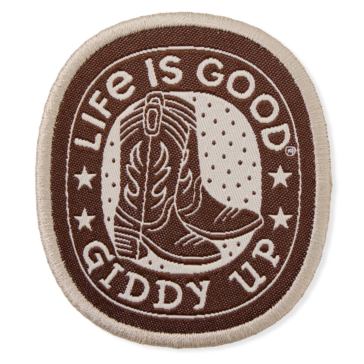 Adult Unisex Giddy Up Woven Patch