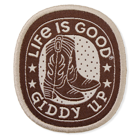 Adult Unisex Giddy Up Woven Patch