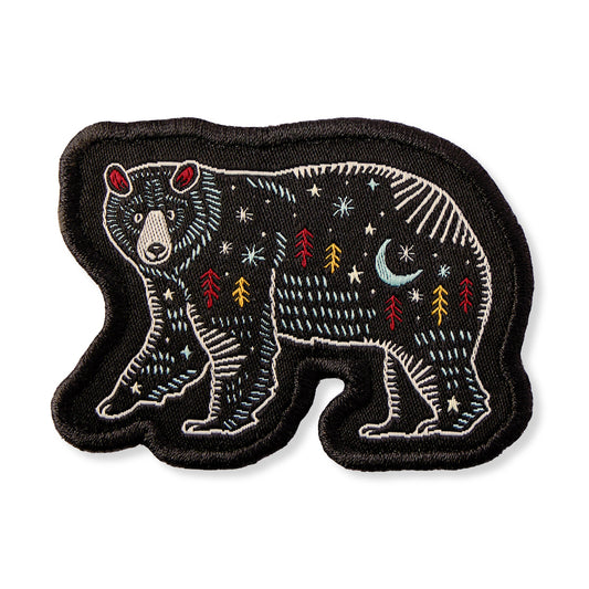 Adult Unisex Scenic Bear Woven Patch