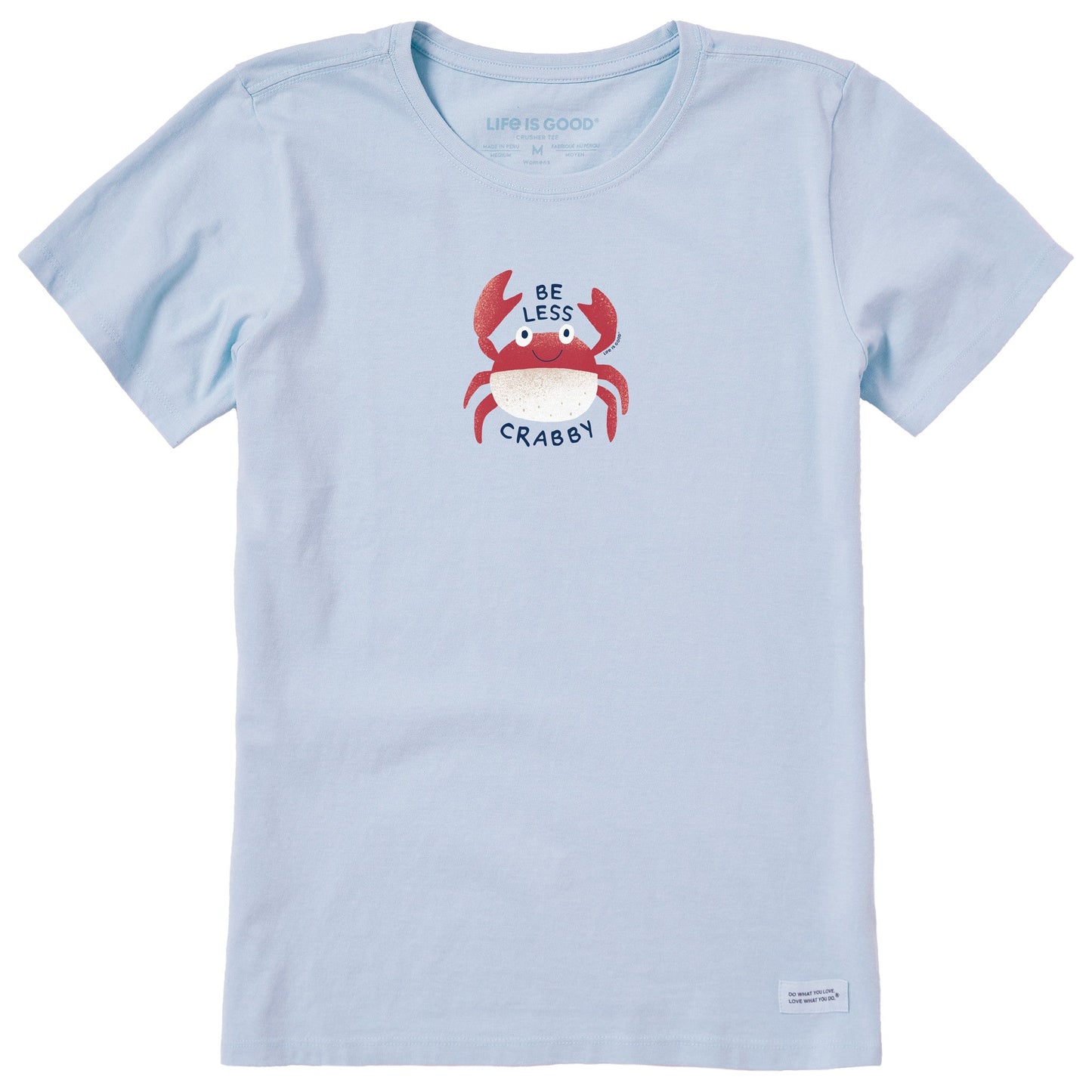 Women's Be Less Crabby Crab Short Sleeve Crusher Tee