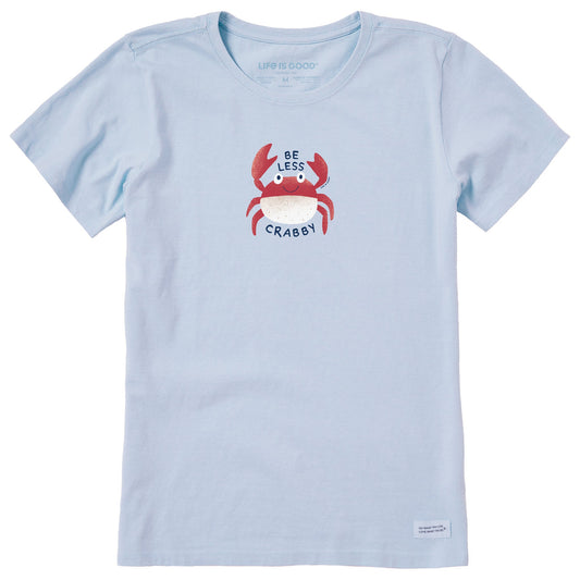Women's Be Less Crabby Crab Short Sleeve Crusher Tee