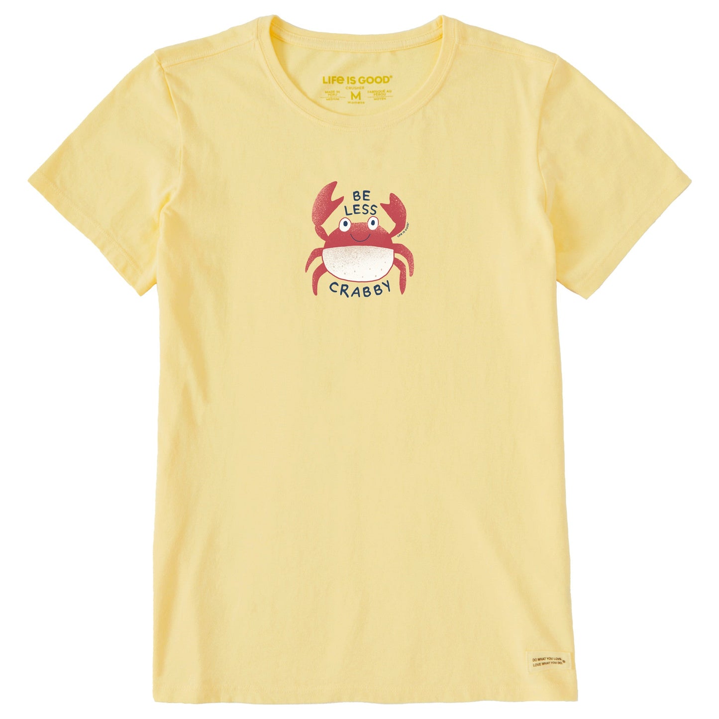 Women's Be Less Crabby Crab Short Sleeve Crusher Tee