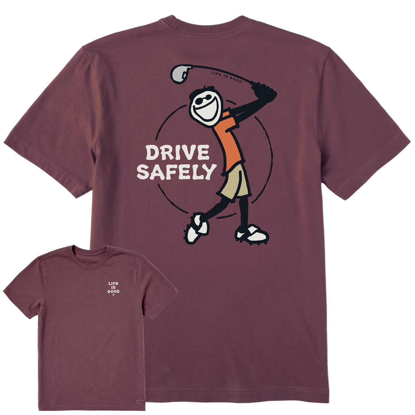 Men's Jake Golf Drive Safely Short Sleeve Tee