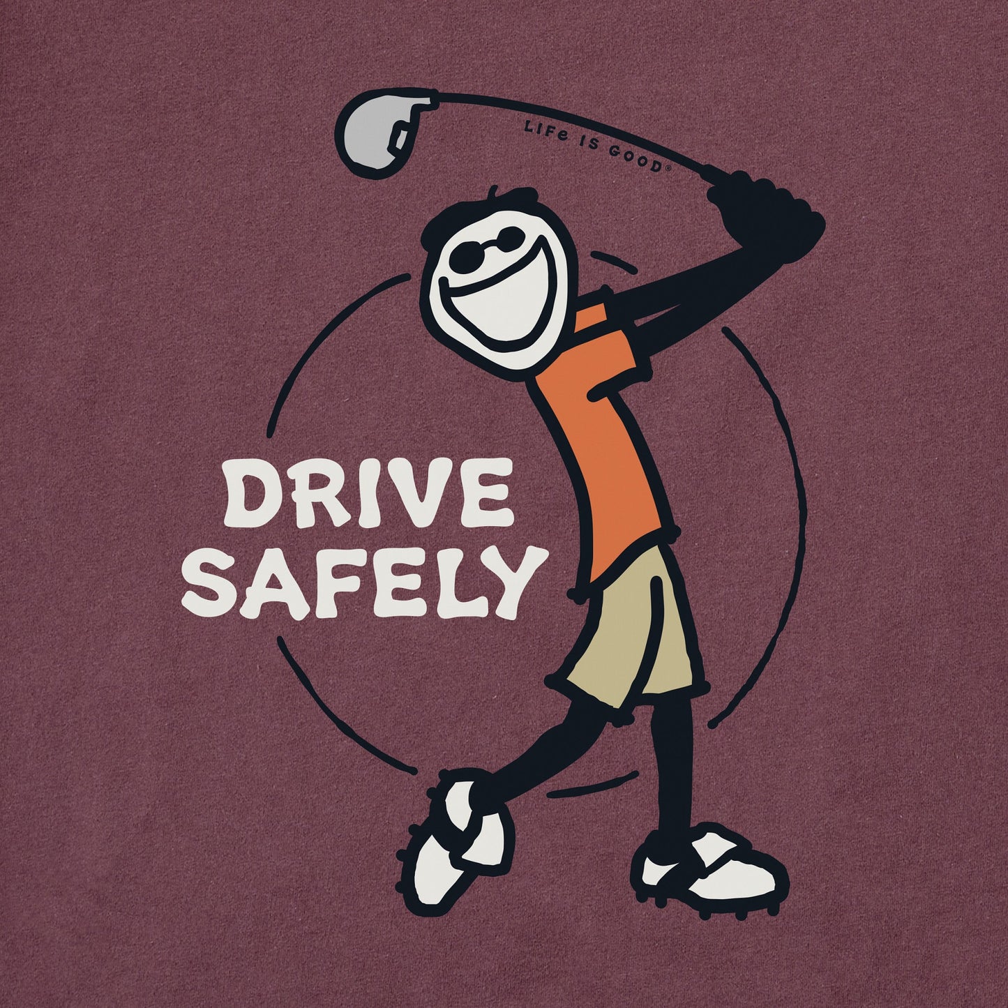 Men's Jake Golf Drive Safely Short Sleeve Tee