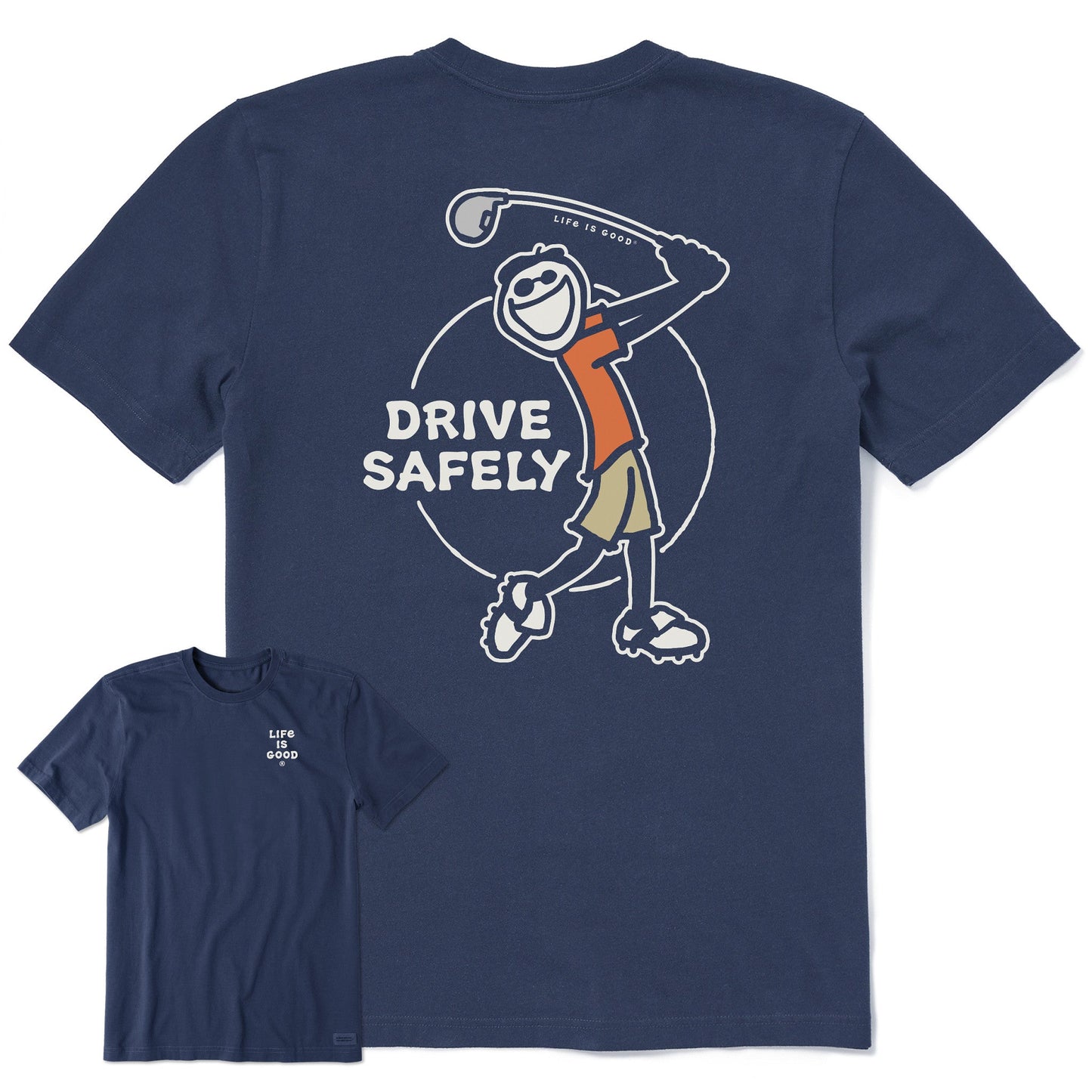 Men's Jake Golf Drive Safely Short Sleeve Tee