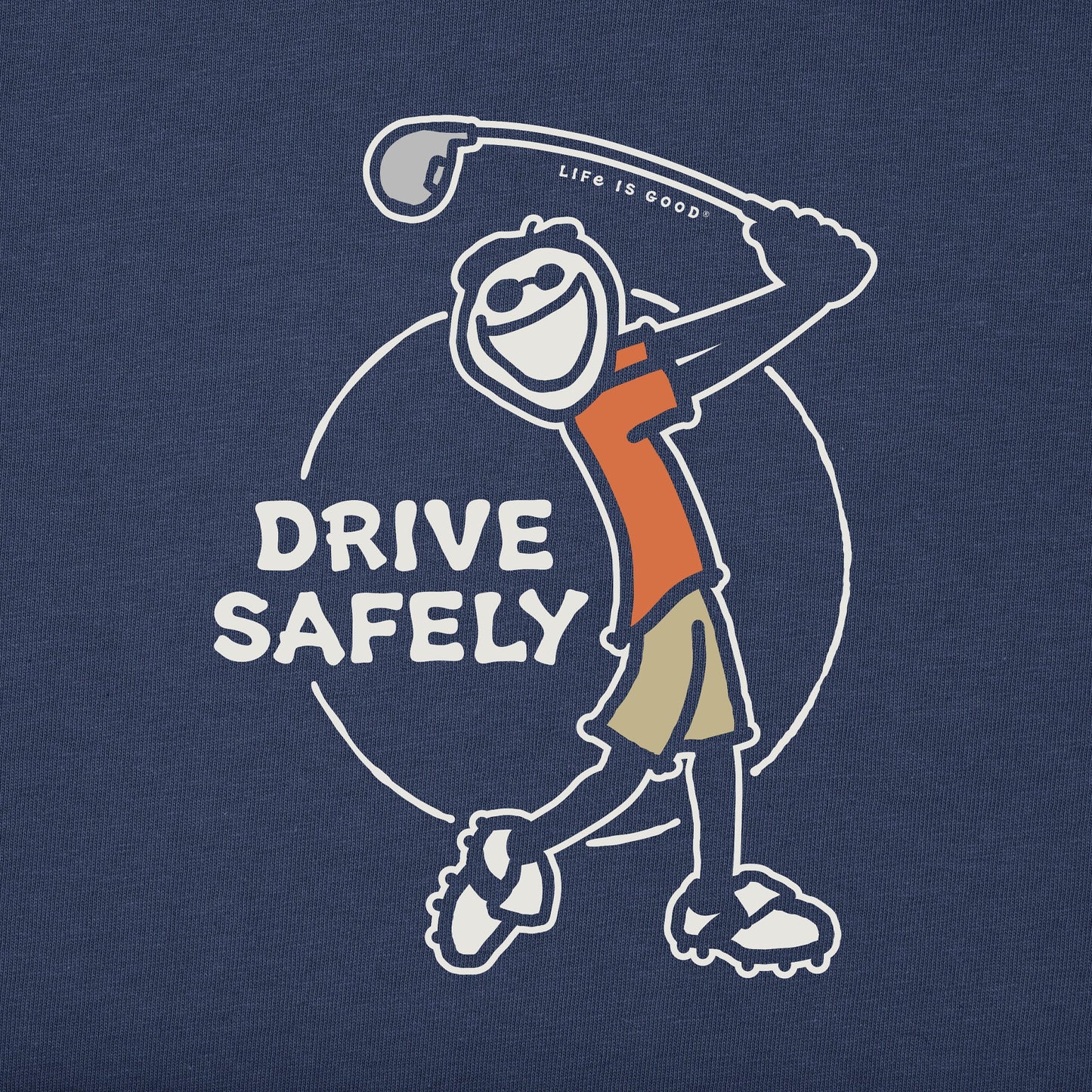 Men's Jake Golf Drive Safely Short Sleeve Tee