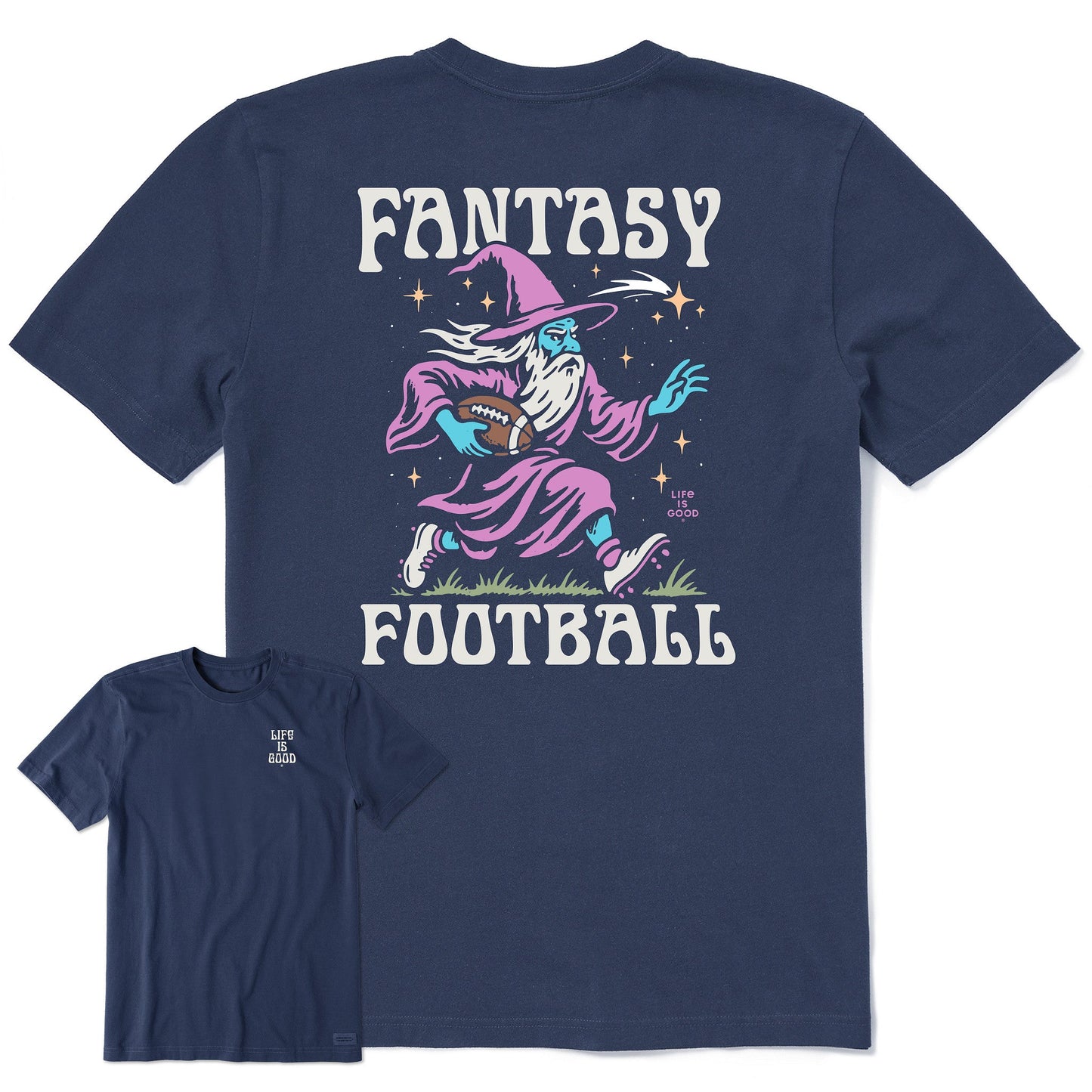Men's Fantasy Football Rushing Wizard Short Sleeve Tee