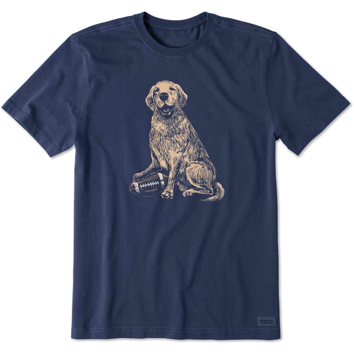 Men's Golden Football Short Sleeve Tee