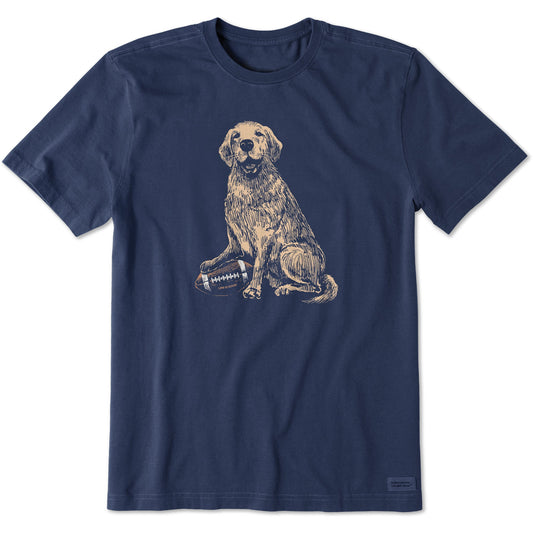 Men's Golden Football Short Sleeve Tee