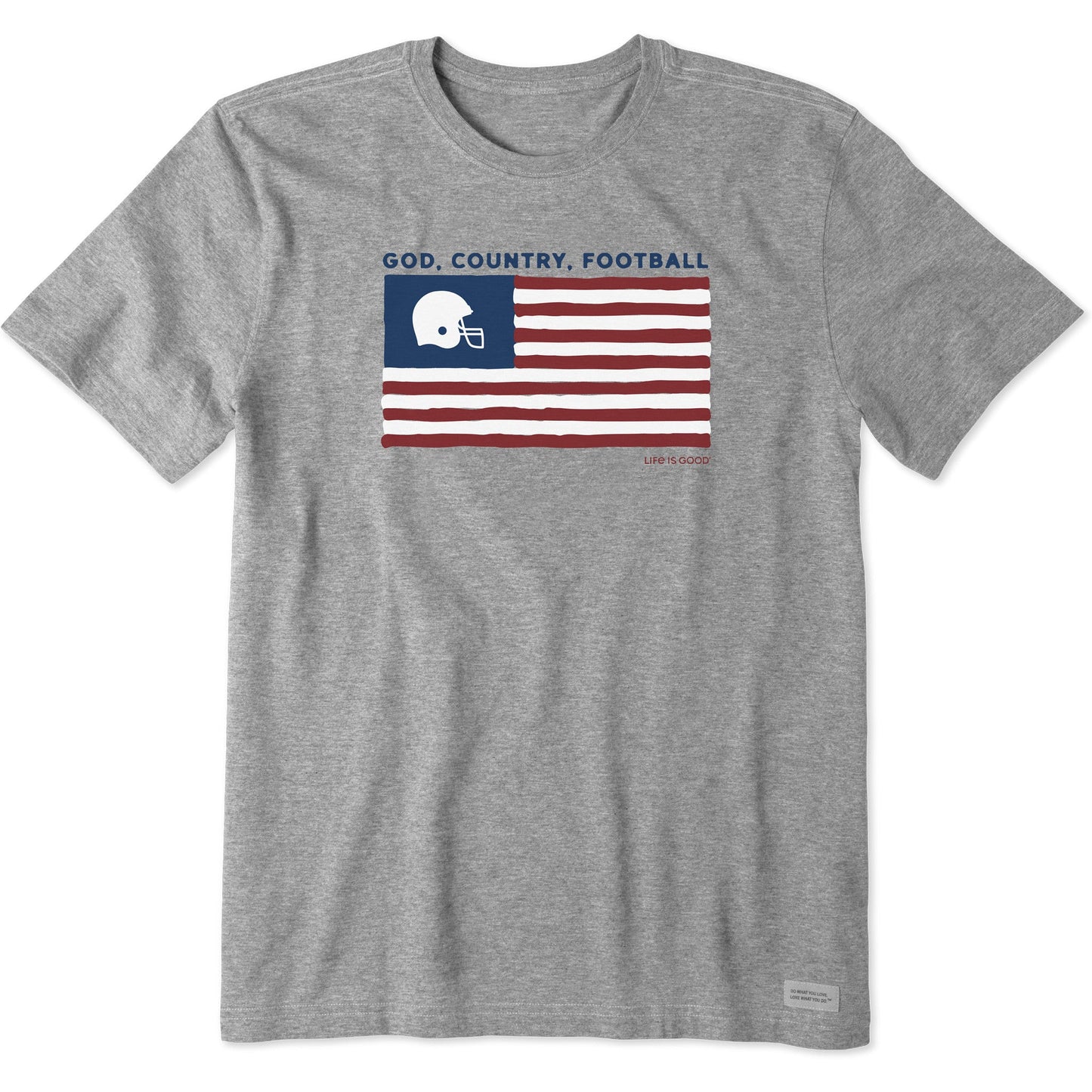 Men's God, Country, Football Short Sleeve Tee