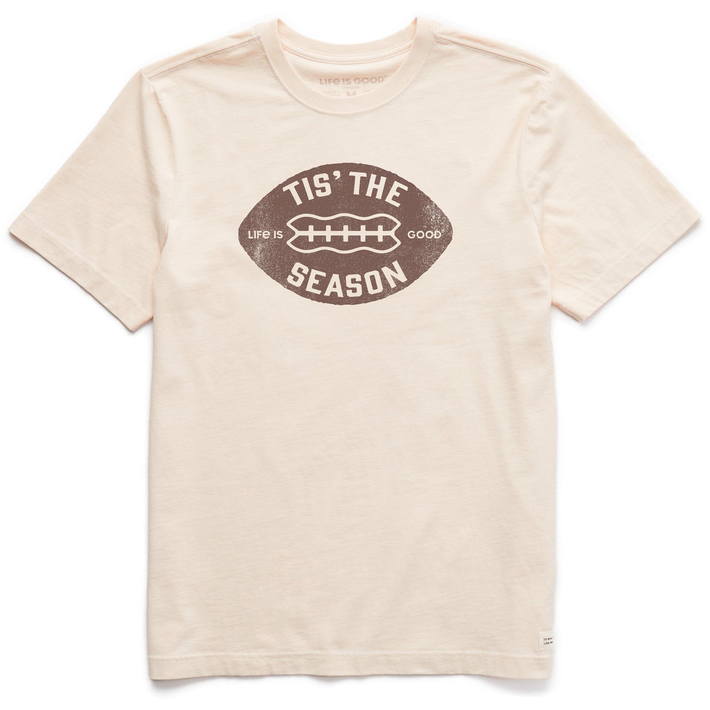 Men's Tis the Season Football Shape Short Sleeve Crusher Tee