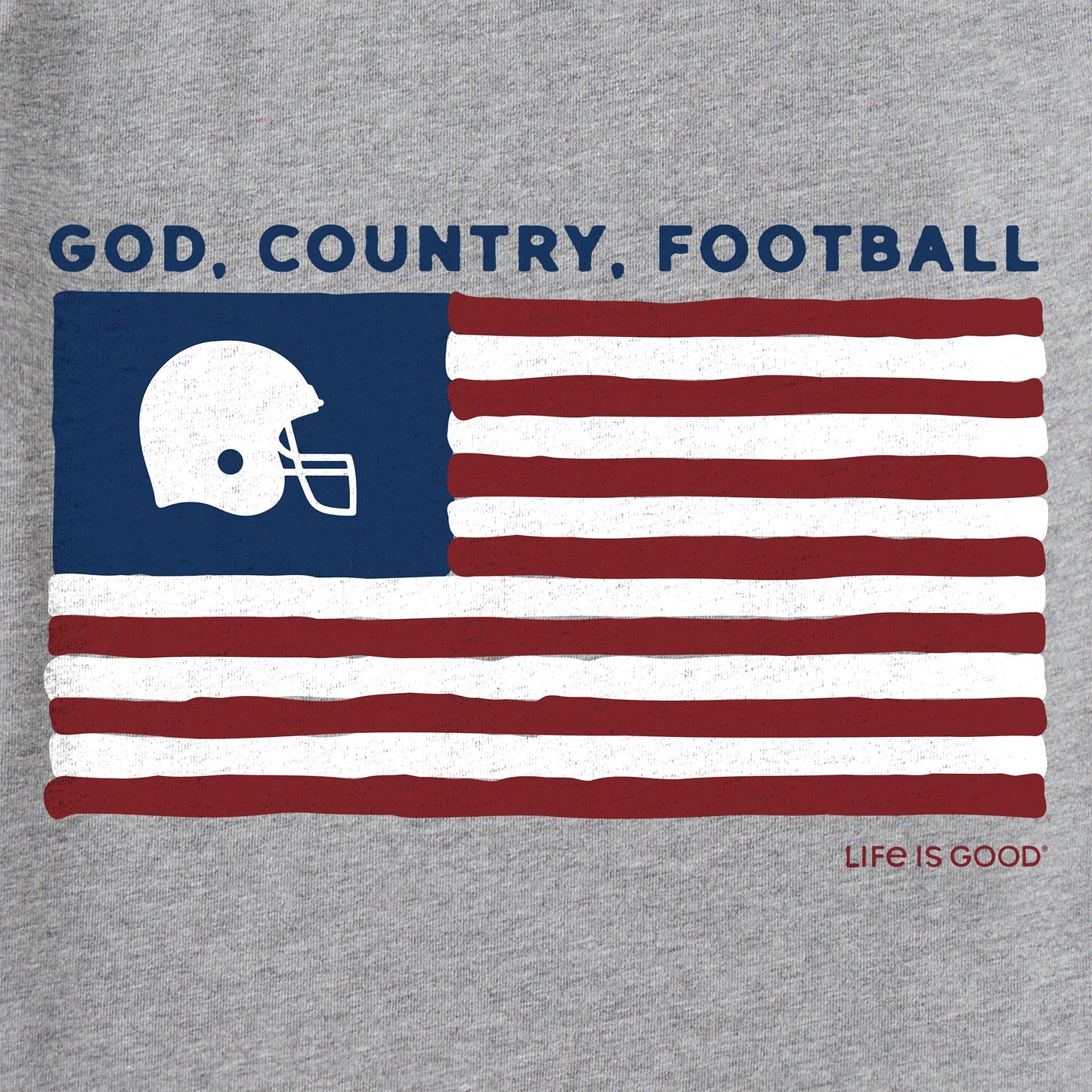 Men's God, Country, Football Short Sleeve Tee