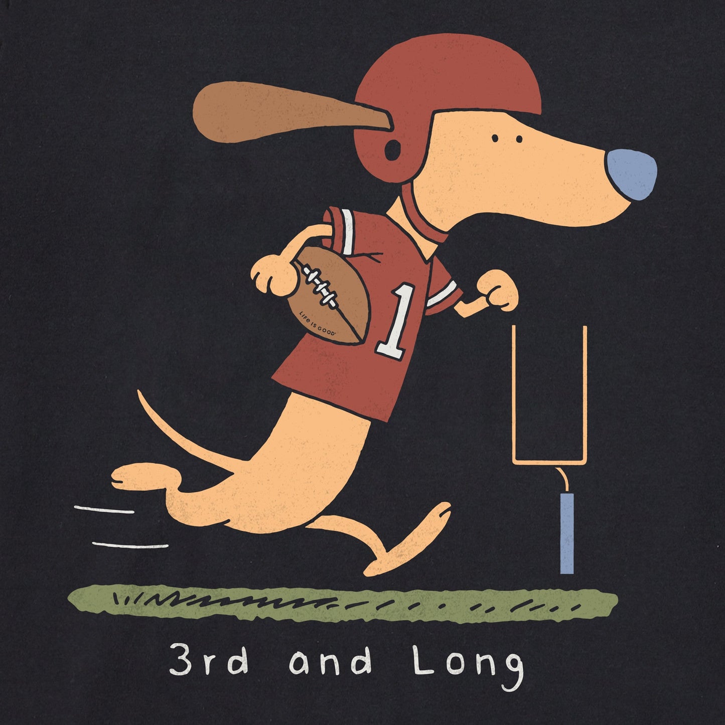 Men's 3rd and Long Dachshund Short Sleeve Tee