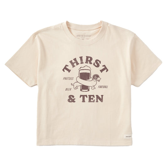 Women's Thirst and Ten Short Sleeve Crusher Boxy Tee