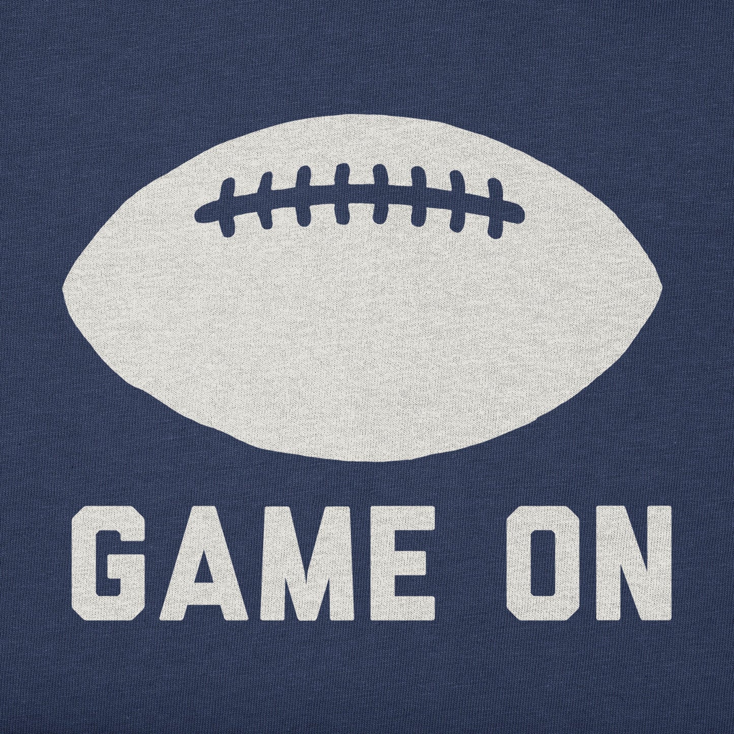 Women's Simple Game On Football Short Sleeve Crusher Boxy Tee