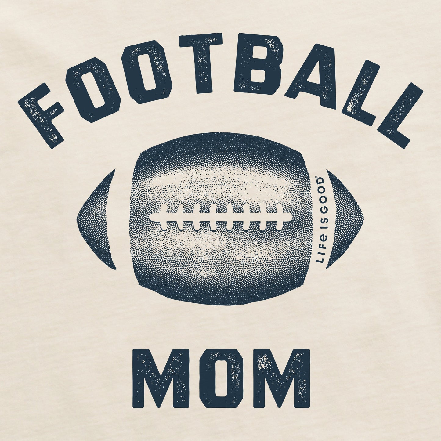Women's Football Lovin' Mom Short Sleeve Crusher Boxy Tee