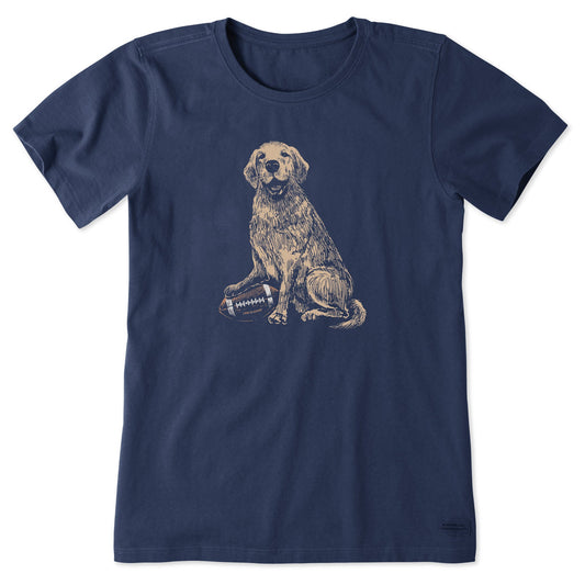Women's Golden Football Short Sleeve Tee