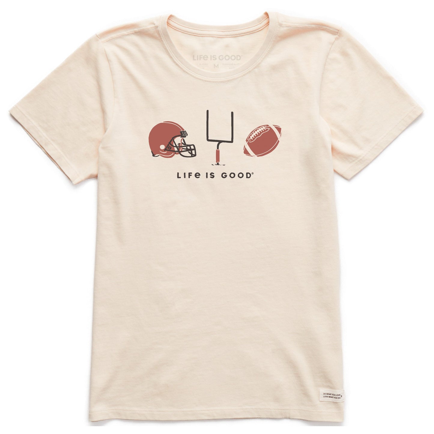 Women's Football Trio Short Sleeve Crusher Tee