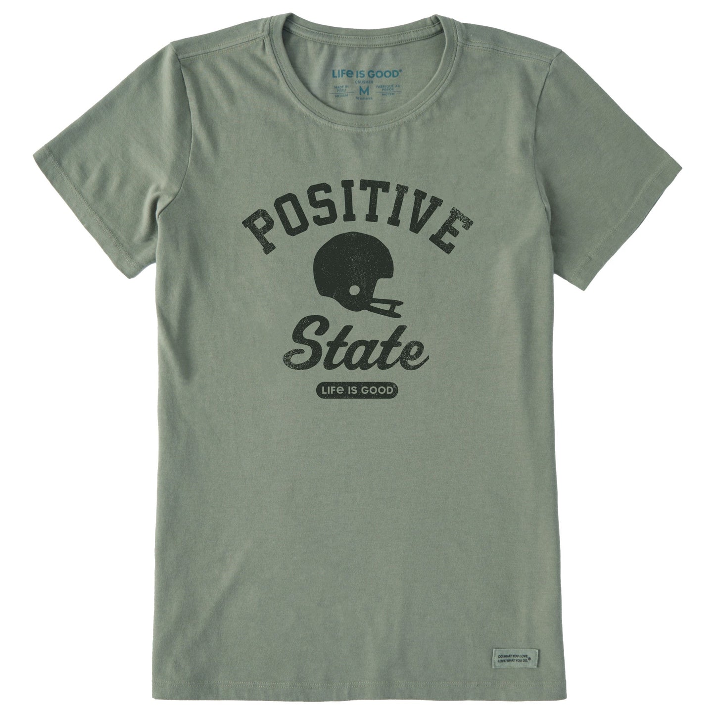 Women's Positive State Football Short Sleeve Crusher Tee