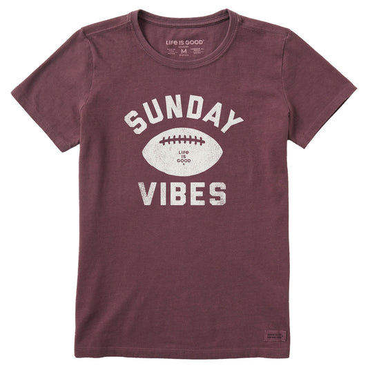 Women's Sunday Vibes Short Sleeve Crusher Tee