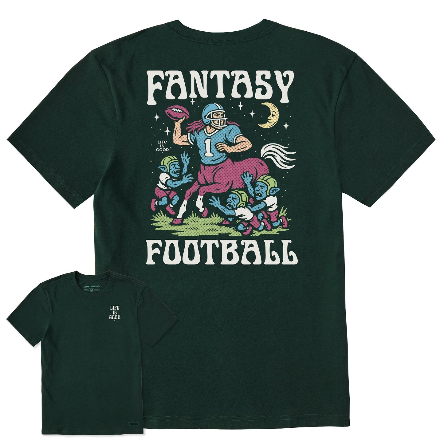 Men's Fantasy Football Centaur v. Goblins Short Sleeve Crusher Tee