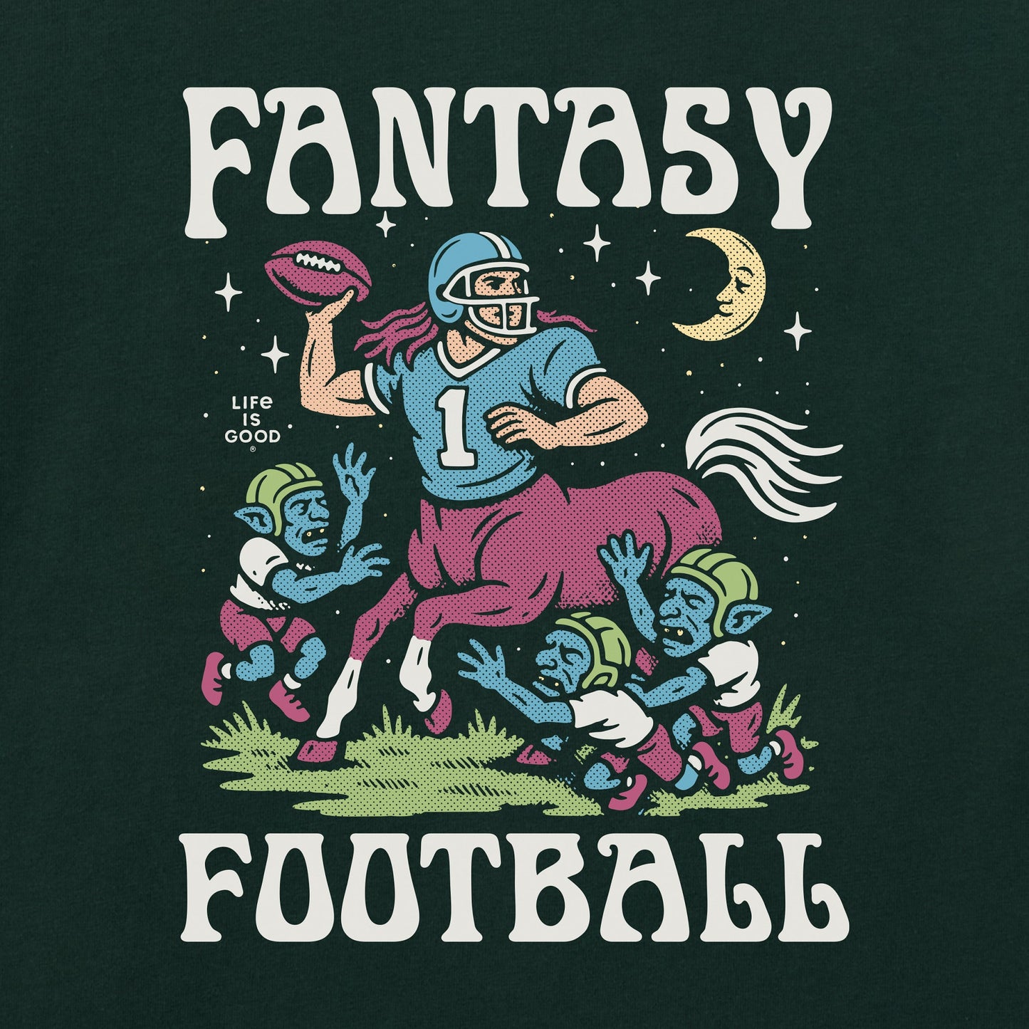 Men's Fantasy Football Centaur v. Goblins Short Sleeve Crusher Tee