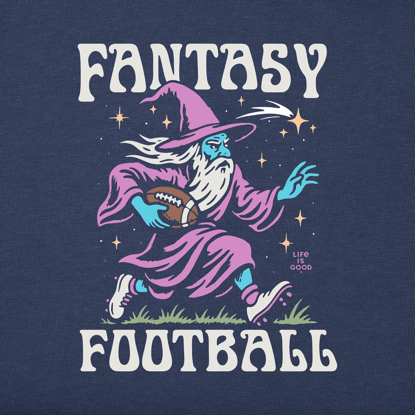 Men's Fantasy Football Rushing Wizard Short Sleeve Tee