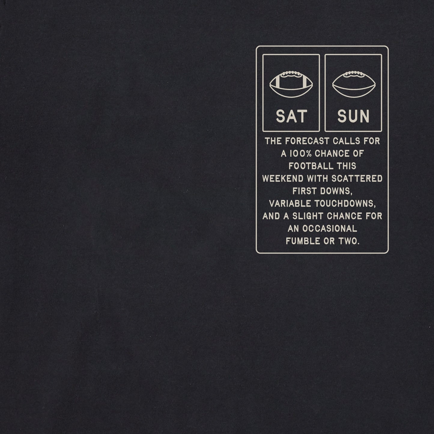 Men's Football Forecast Short Sleeve Tee