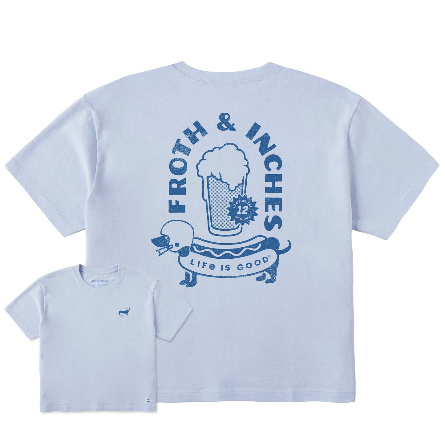 Women's Froth and Inches Short Sleeve Crusher Boxy Tee